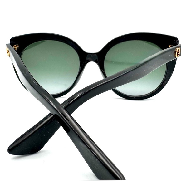 Gucci Black Cat Eye Sunglasses GG0325S - Picture 4 of 8